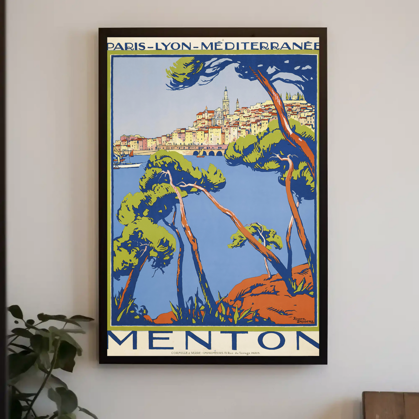 Menton Travel Poster