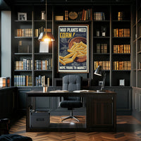 WWII Corn Supply Propaganda Poster