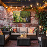 Nature's Palette A Floral and Forest Symphony Poster