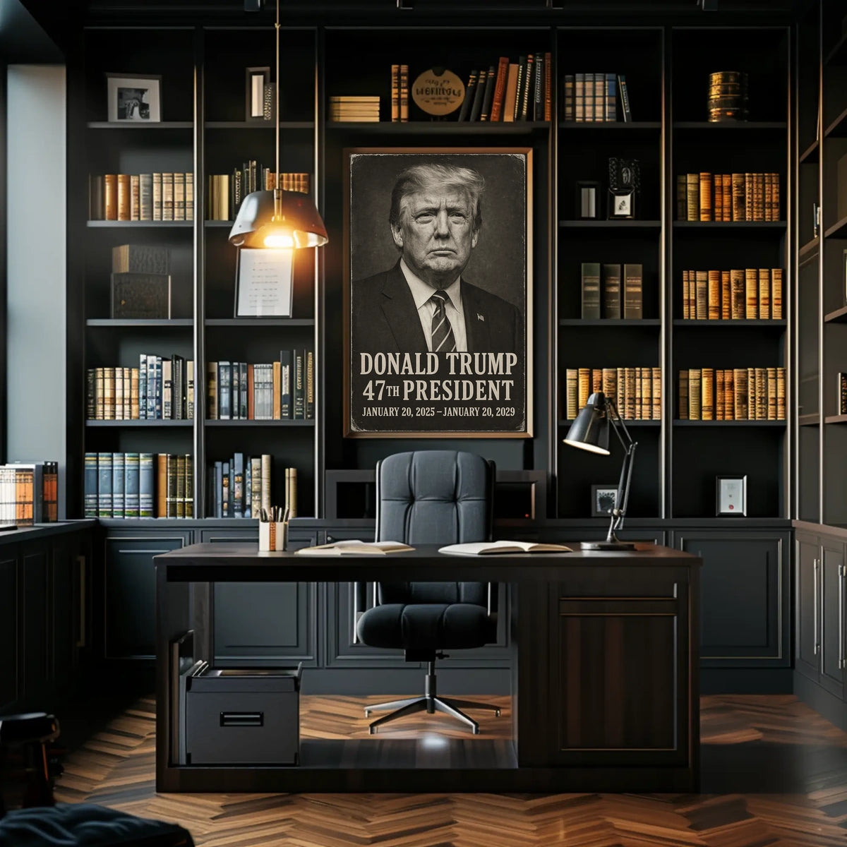 Donald Trump 47th President Patriotic Wall Poster