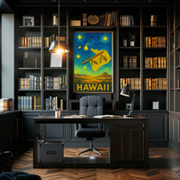Hawaii Starry Night Poster