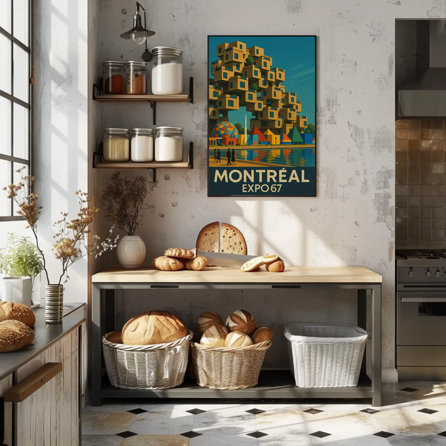 Montreal Expo 67 Habitat Travel Poster