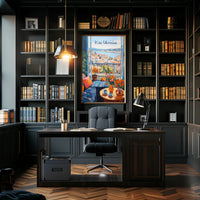 Scenic Balcony Overlooking Kiev Cityscape Poster