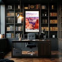 Grand Canyon Watercolor Wall Art Poster