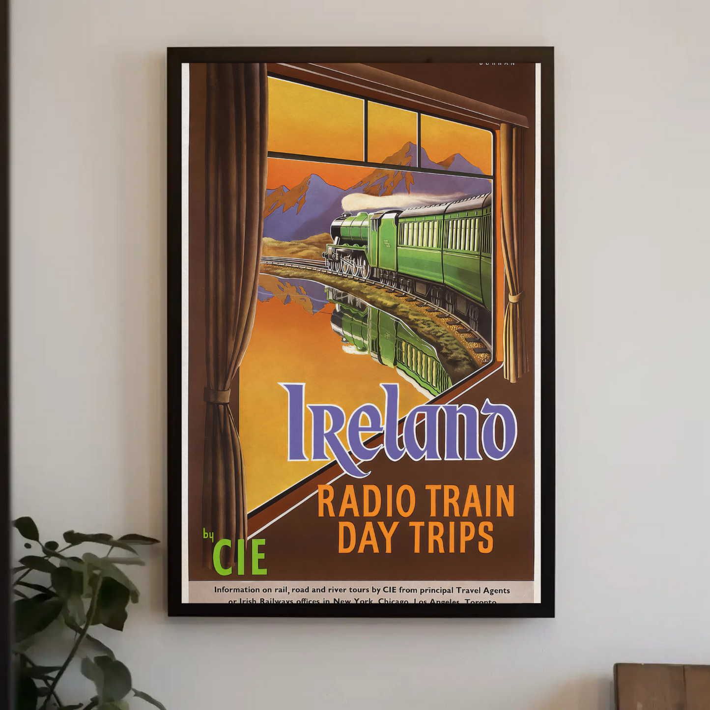 Vintage Poster - Ireland Radio Train Day Trips