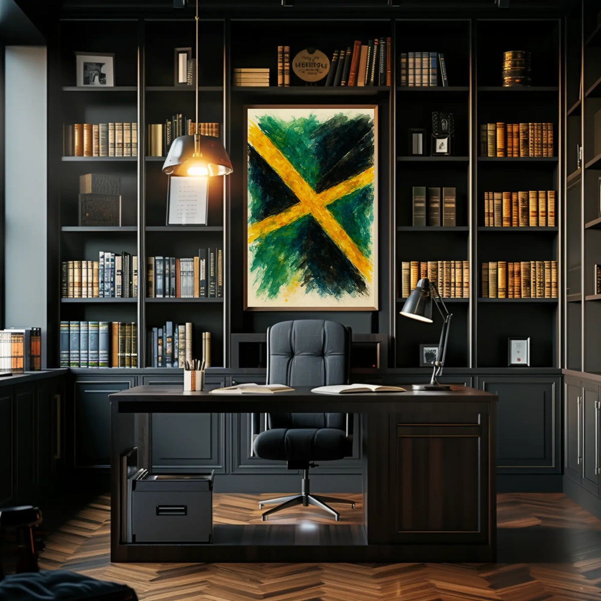 Jamaican Flag Art Poster