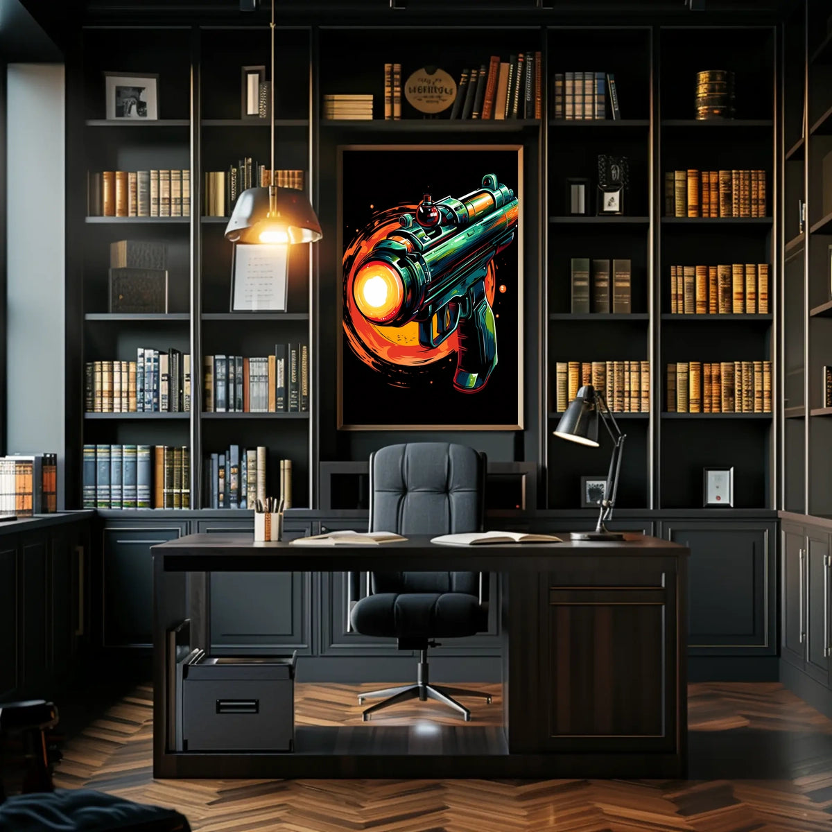 Futuristic Blaster Art Poster