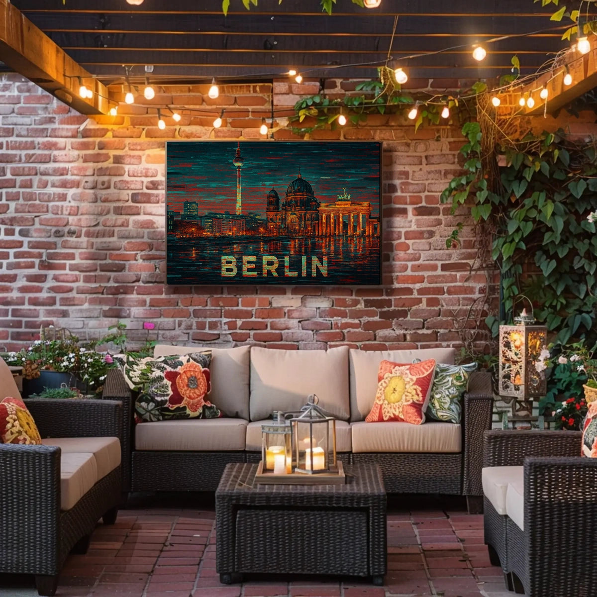Berlin Skyline Art Poster