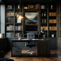 Luxury SUV in Serene Landscape Poster PosterGoat