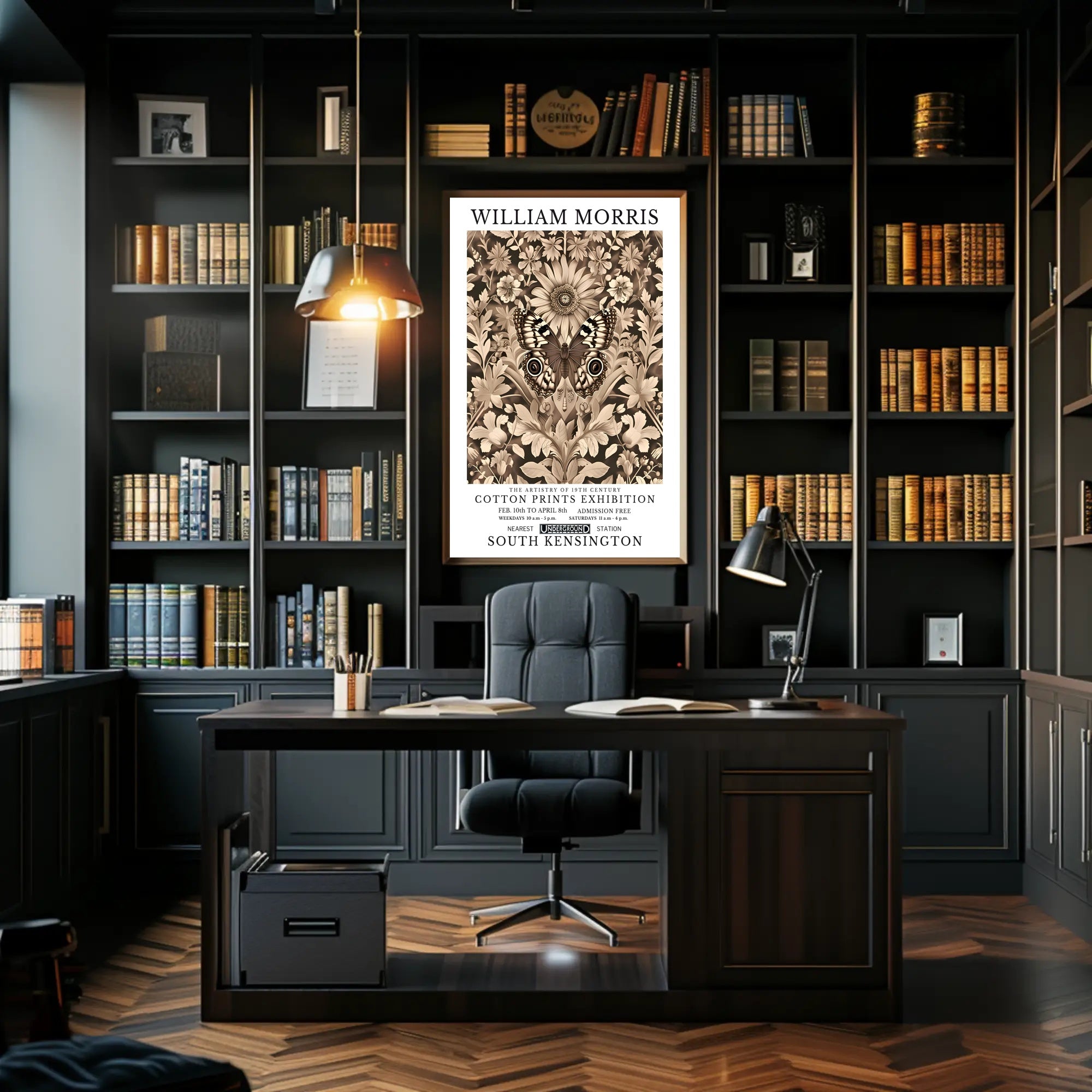 William Morris 19th Century Cotton Prints Poster