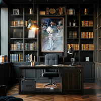 Elegance in the Evening: Cultural Fusion Watercolor Poster