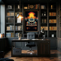 Retro Sunset Drive Poster