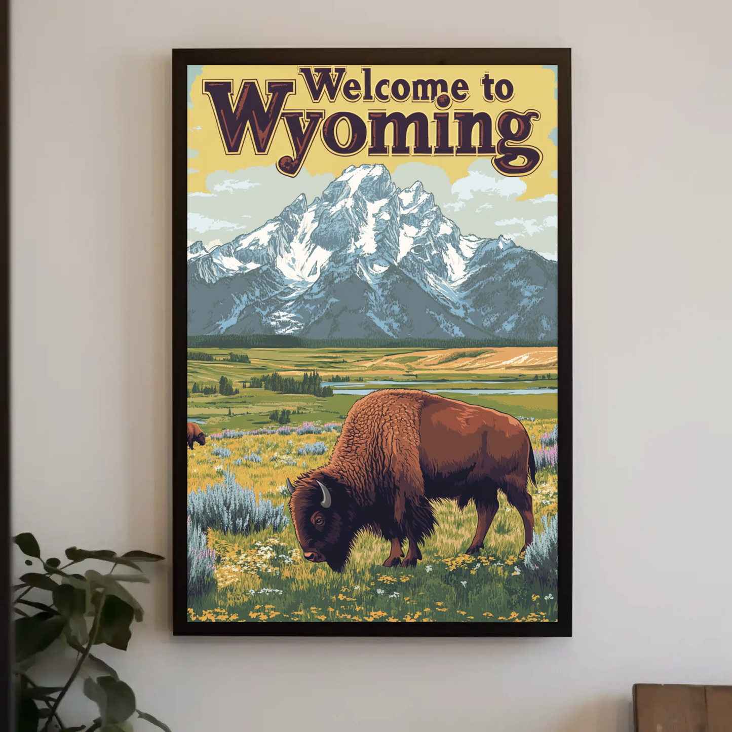 Welcome to Wyoming Vintage Poster