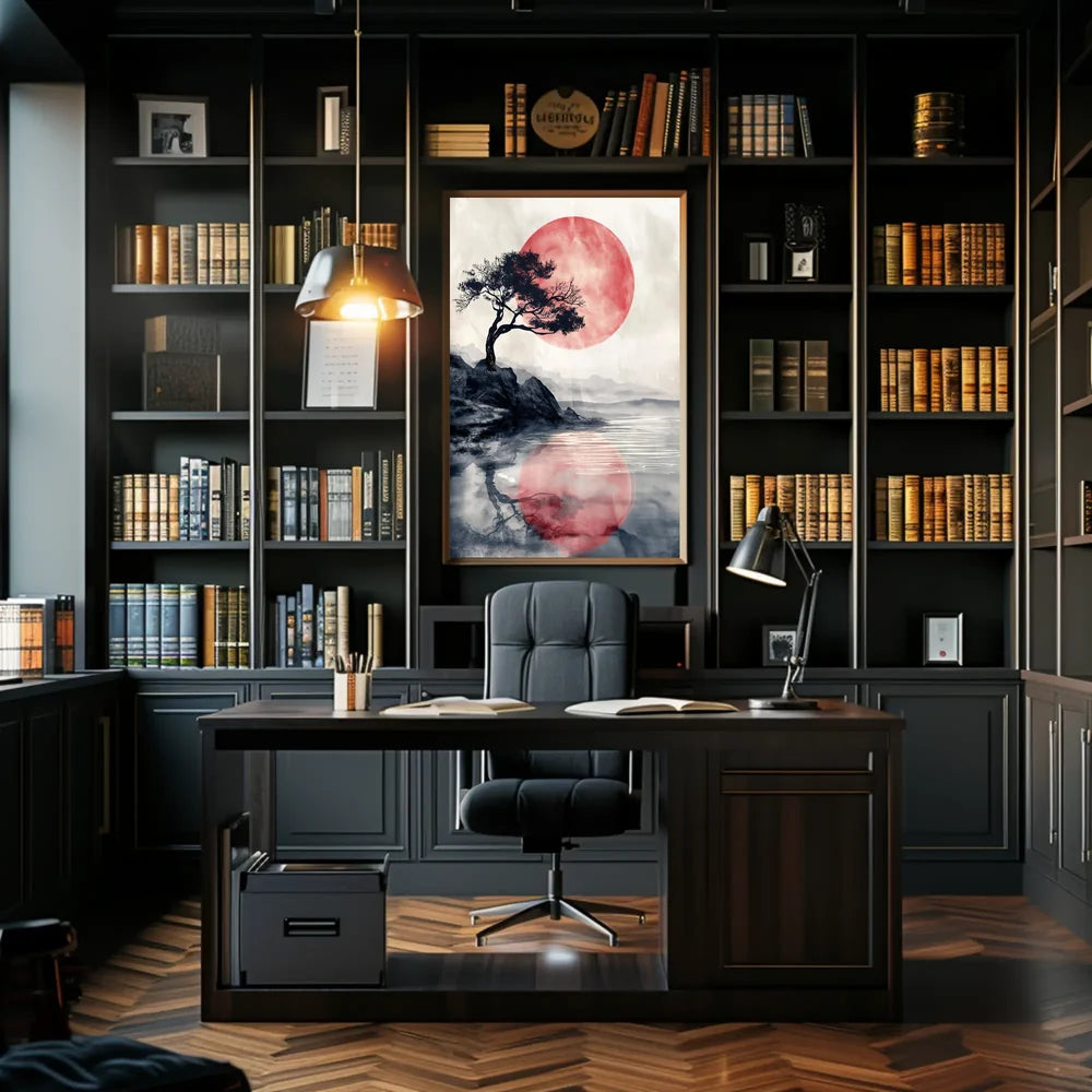 Vintage Car and Landmark Art Deco Poster