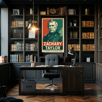 Zachary Taylor Twelfth President Vintage Heritage Portrait Wall Art Decor Museum Quality Poster
