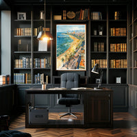 Coastal Cityscape Poster PosterGoat