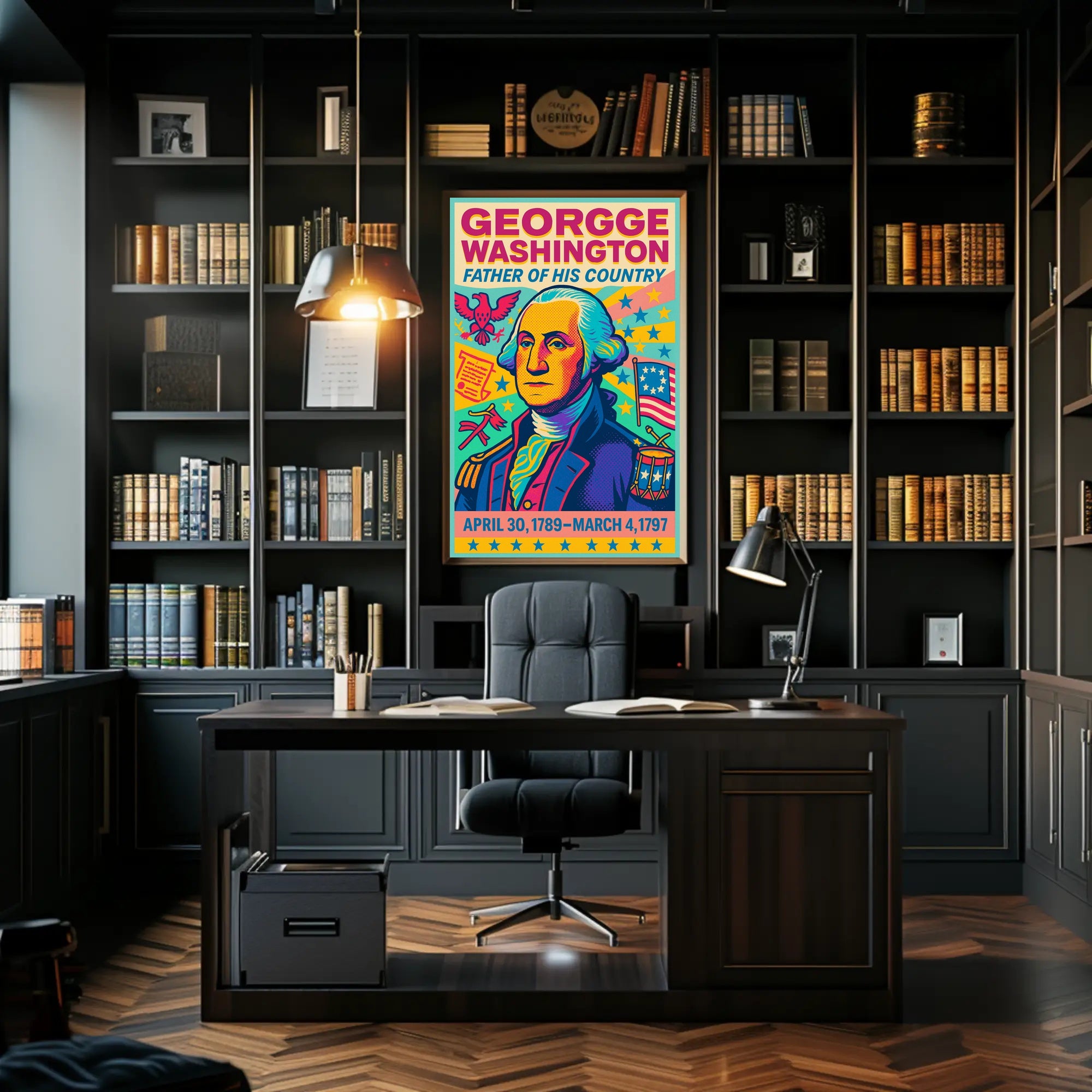George Washington Father of His Country Poster PosterGoat
