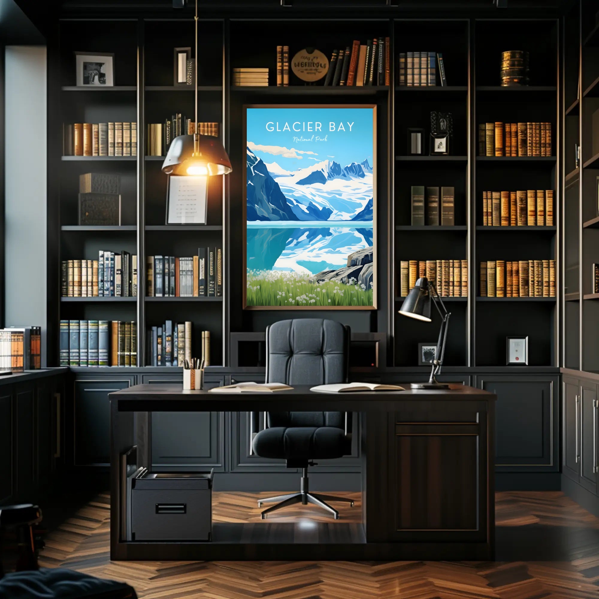 Glacial Serenity: Glacier Bay National Park Poster