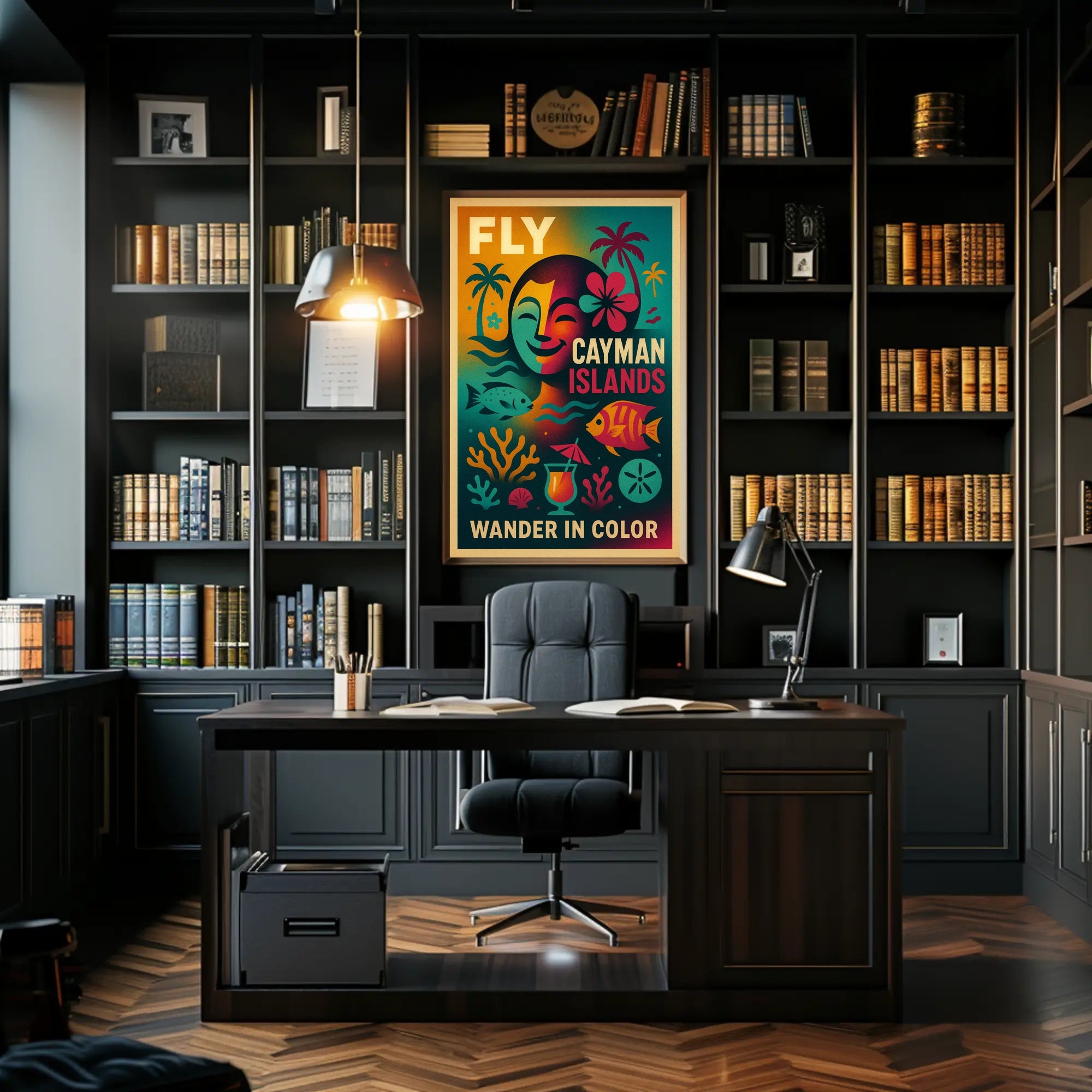 Wander in Color - Cayman Islands Poster