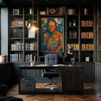 Portrait with Peace Dove: Abstract, Artistic, or Pop Culture Poster