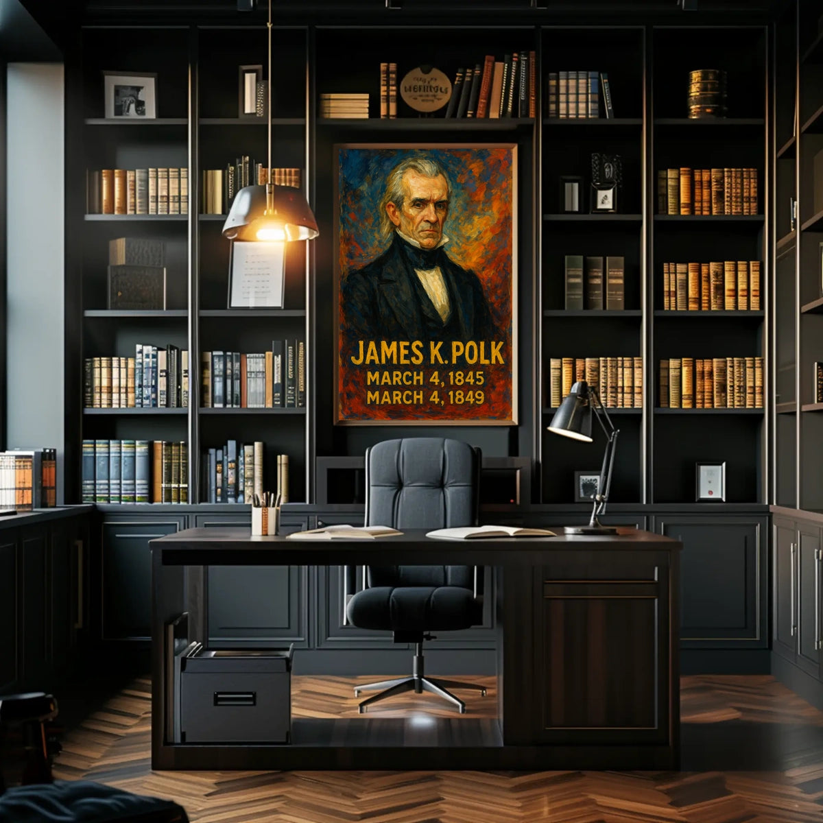 James K. Polk Presidential Term Poster