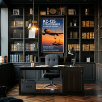 KC-135 Stratotanker Flying Gas Station Poster PosterGoat