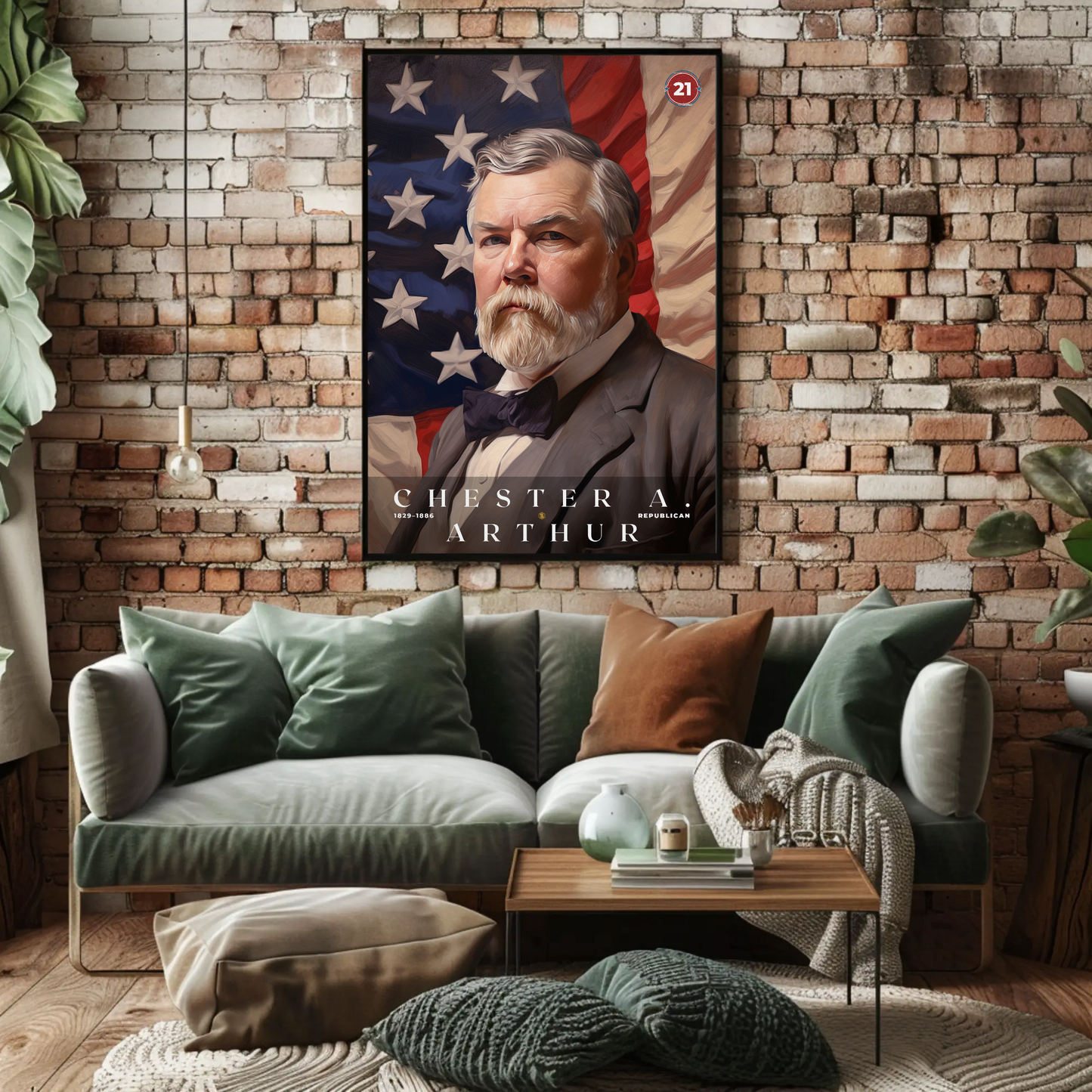 Chester A. Arthur 21st President Of The United States Portrait
