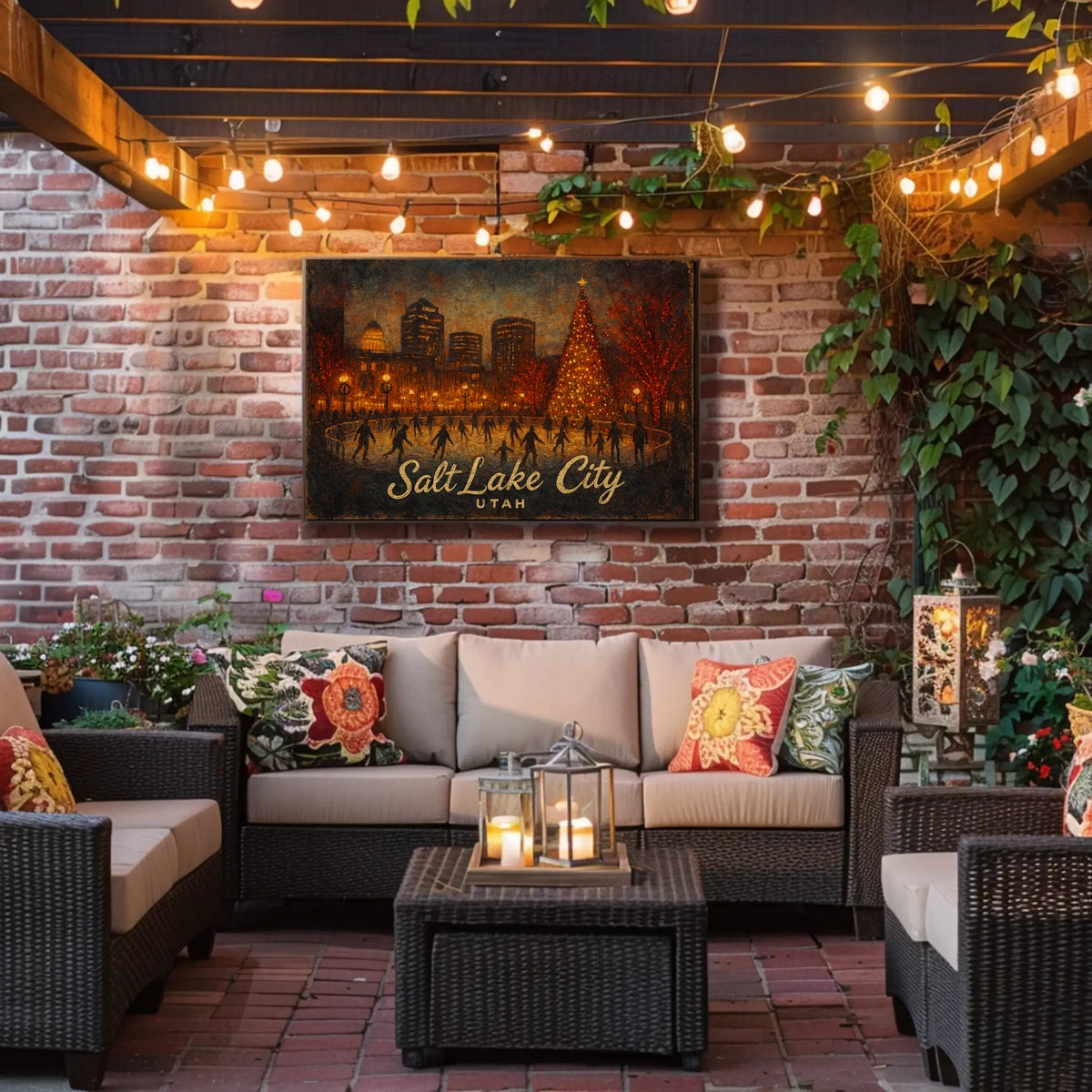 Salt Lake City Winter Wonderland Poster