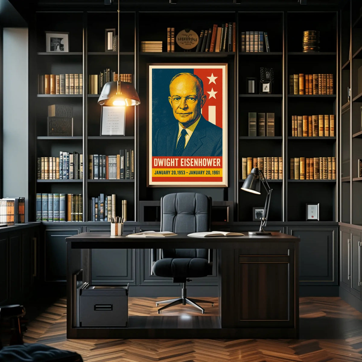 Eisenhower Presidency Retro Pop Art Poster