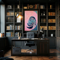 Swirling Mosaic Abstract Poster Wall Art Print