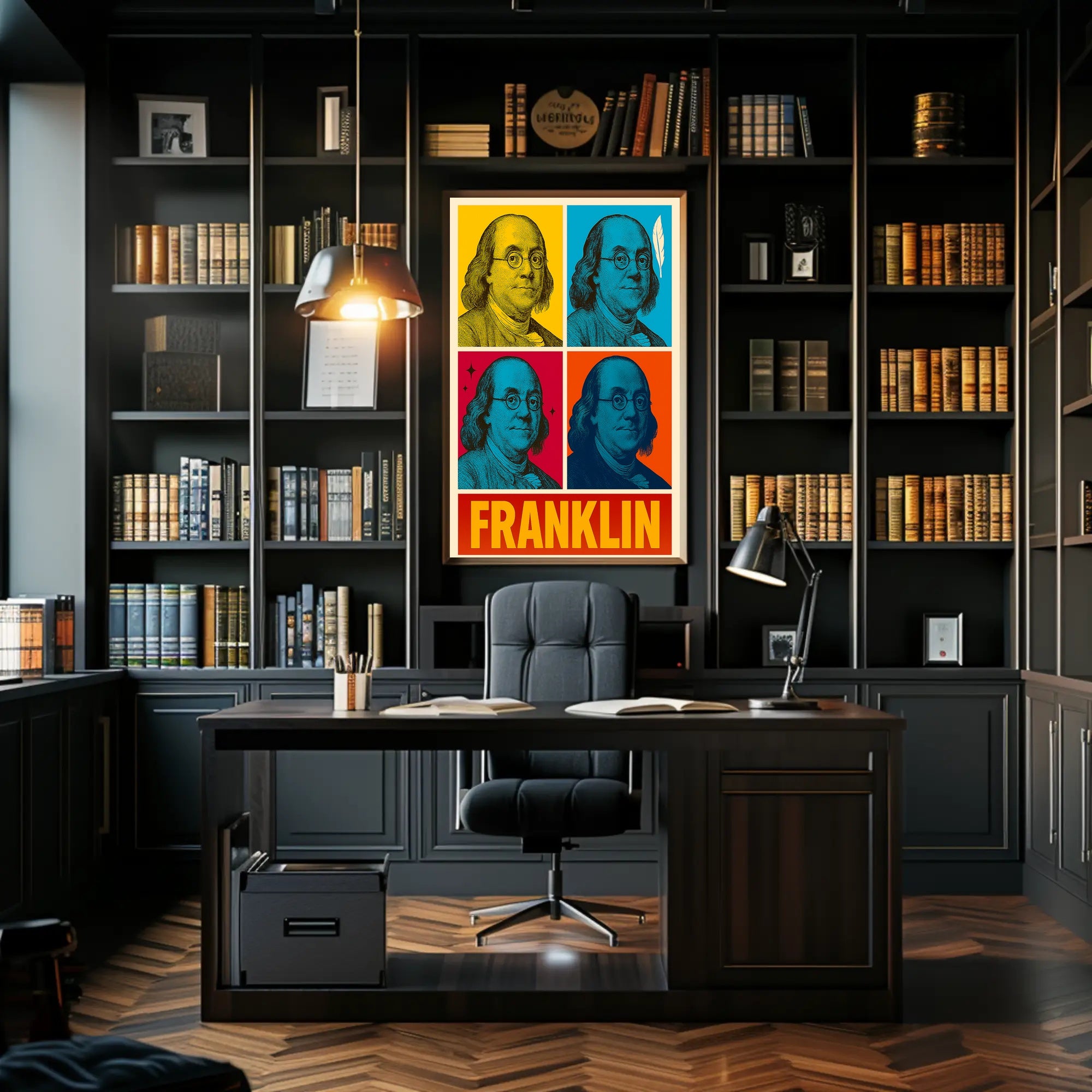 Benjamin Franklin Pop Art Historical or Presidential Poster