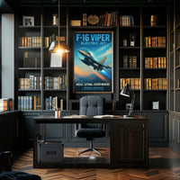 F-16 Viper Electric Jet Poster PosterGoat