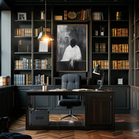 Haunting Faceless Figure in Surrealism Abstract Artistic Poster PosterGoat