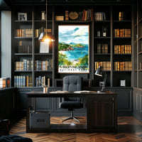 Virgin Islands Watercolor Wall Art Poster