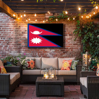 Nepal Flag Poster