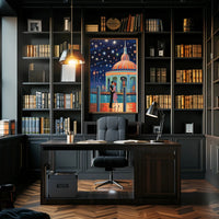 Starry Night Romance Poster