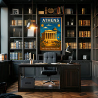 Athens Where History Meets Myth Poster