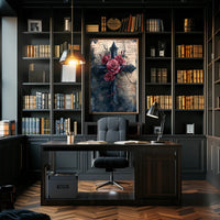 Roses And Cross Poster