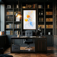 Abstract Whirl Poster Modern Abstract Wall Art