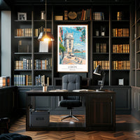 Lisbon's Coastal Charm Poster PosterGoat