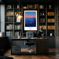 Kyoto Cityscape at Dusk: Cultural or Heritage Poster