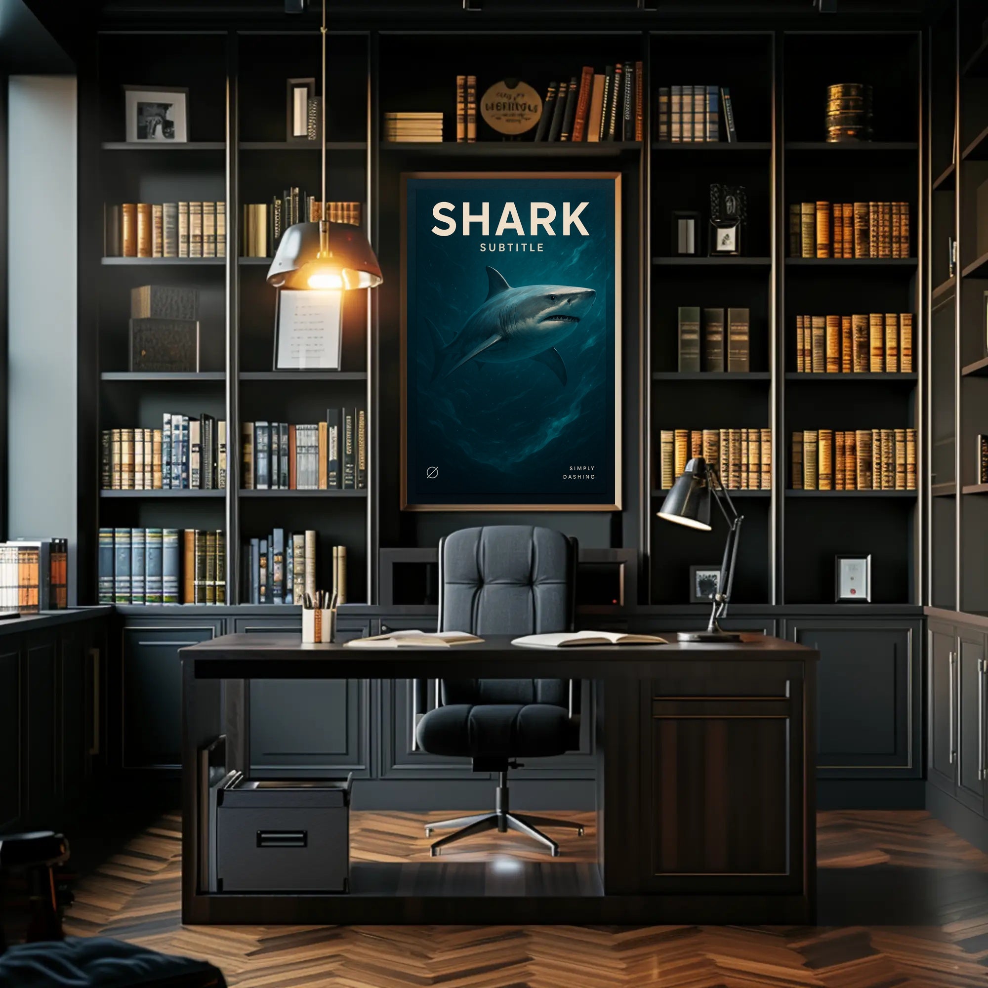 Shark Simply Dashing Poster PosterGoat