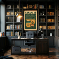 Discover Arkansas The Natural State Poster