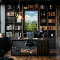 Scenic Bordeaux Vineyards Poster