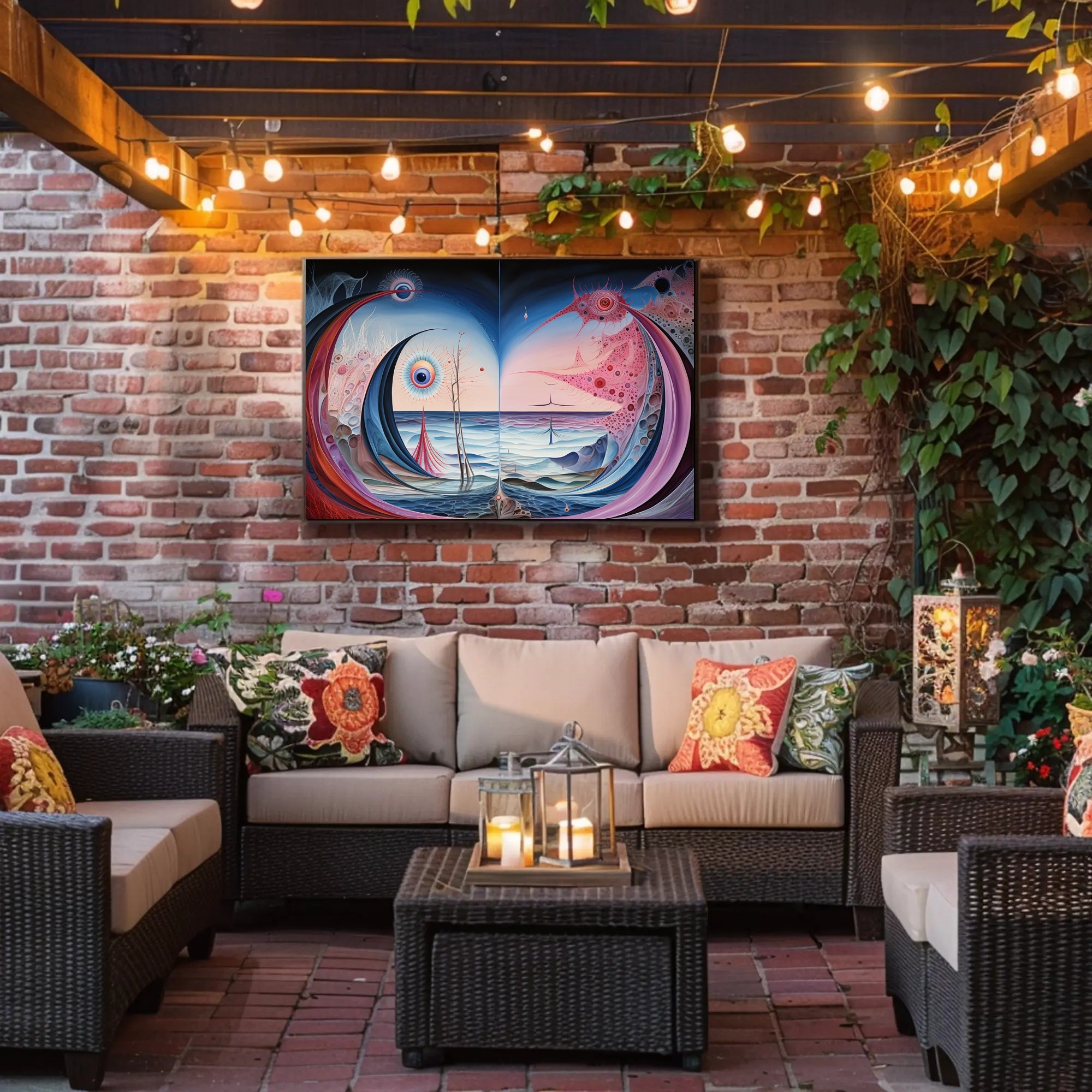 Surreal Cosmic Seascape Abstract or Artistic Poster