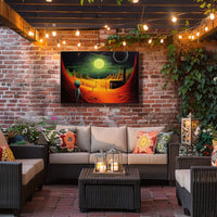 Alien Landscape Adventure Poster