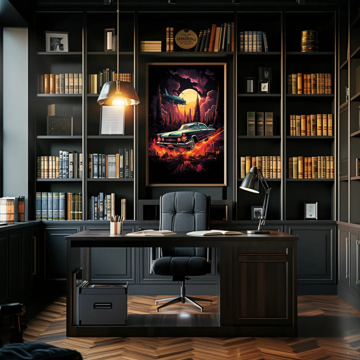 Retro Futurism In Motion Retro Poster