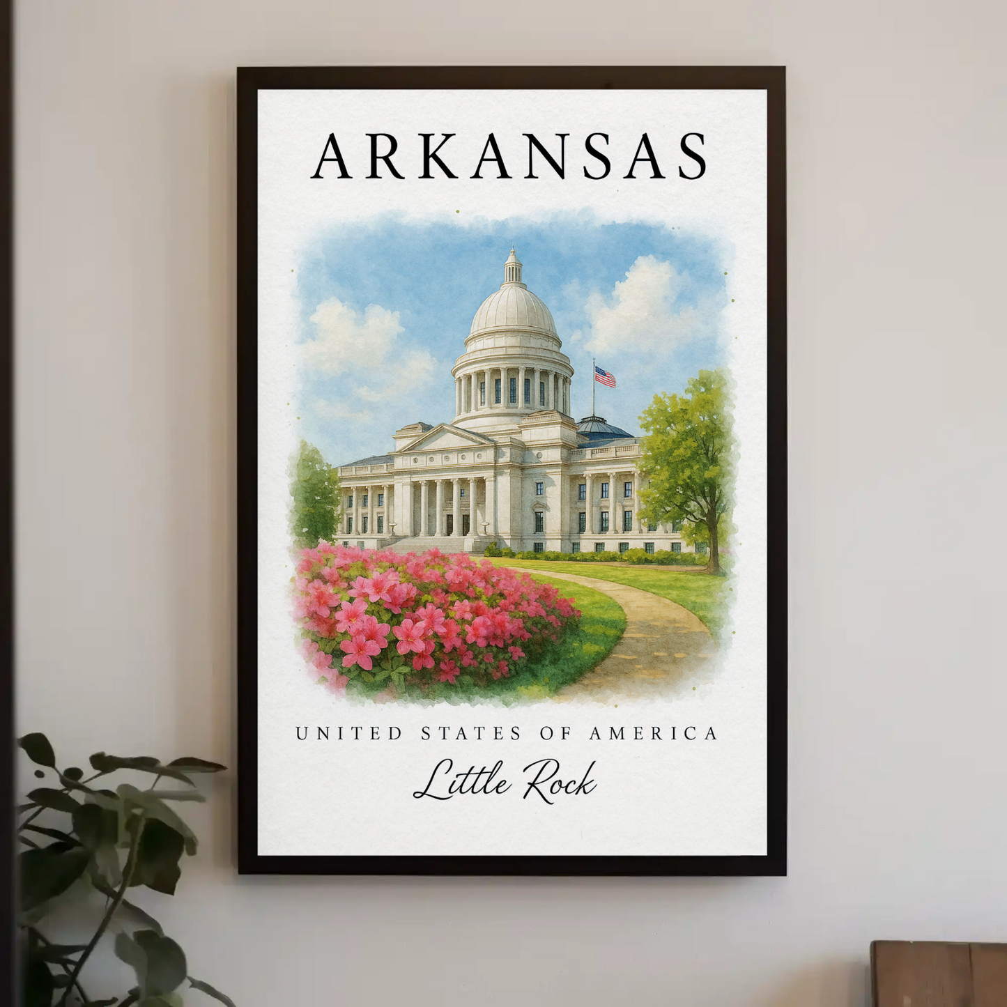 Arkansas, Little Rock Signature Series Vintage Travel Poster