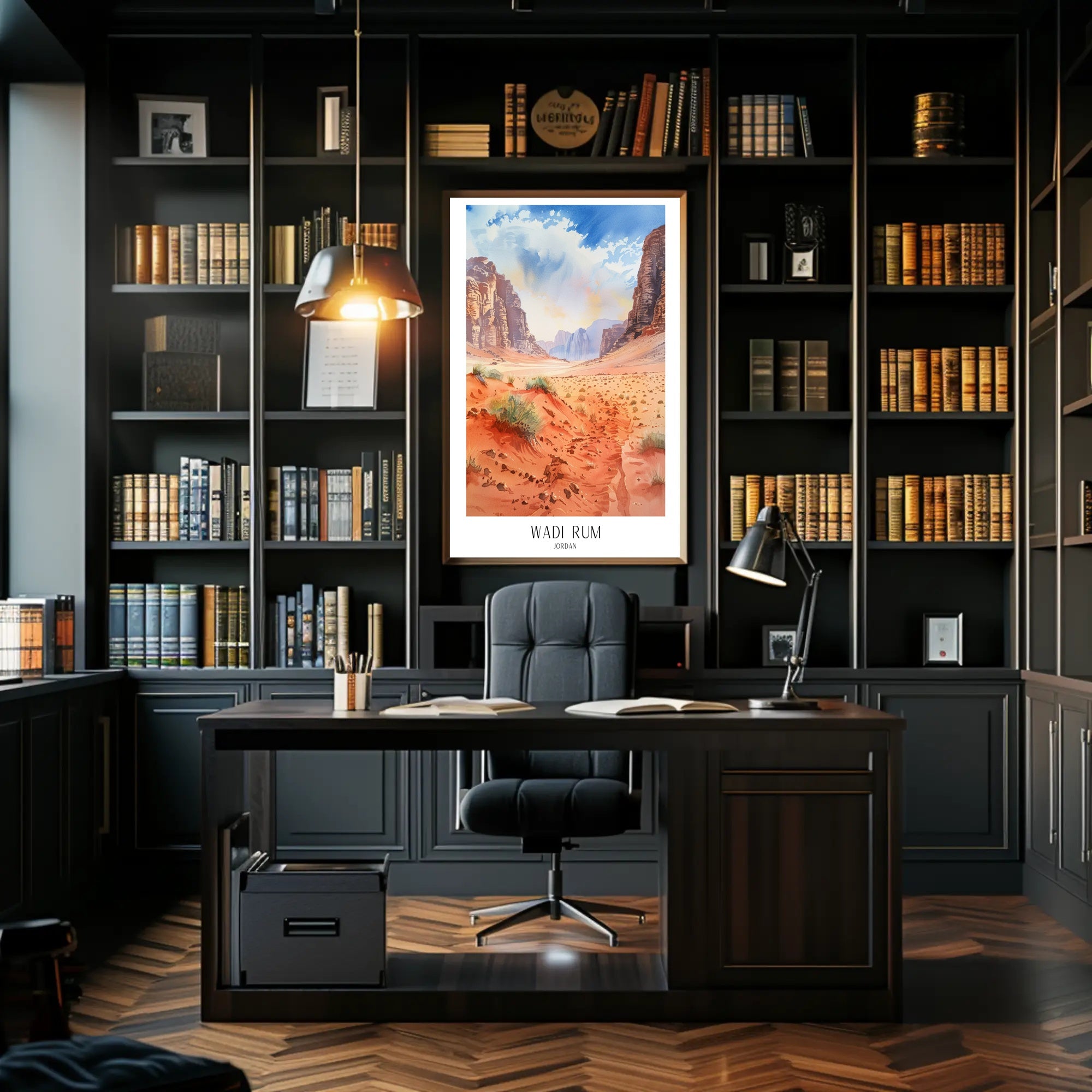 Wadi Rum Desert Adventure Art Travel Poster PosterGoat