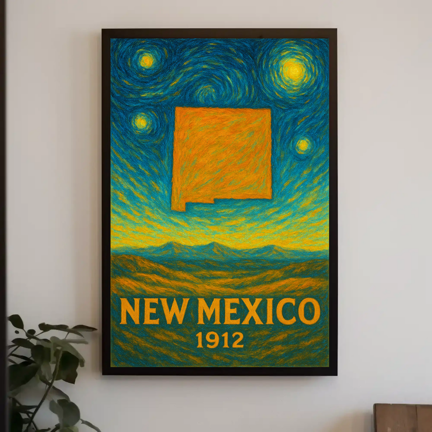 New Mexico Starry Night Poster